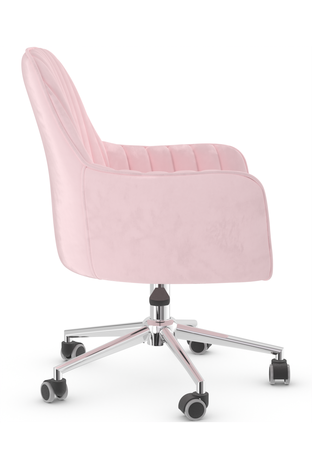 Camilla Office Chair Pink Velvet
