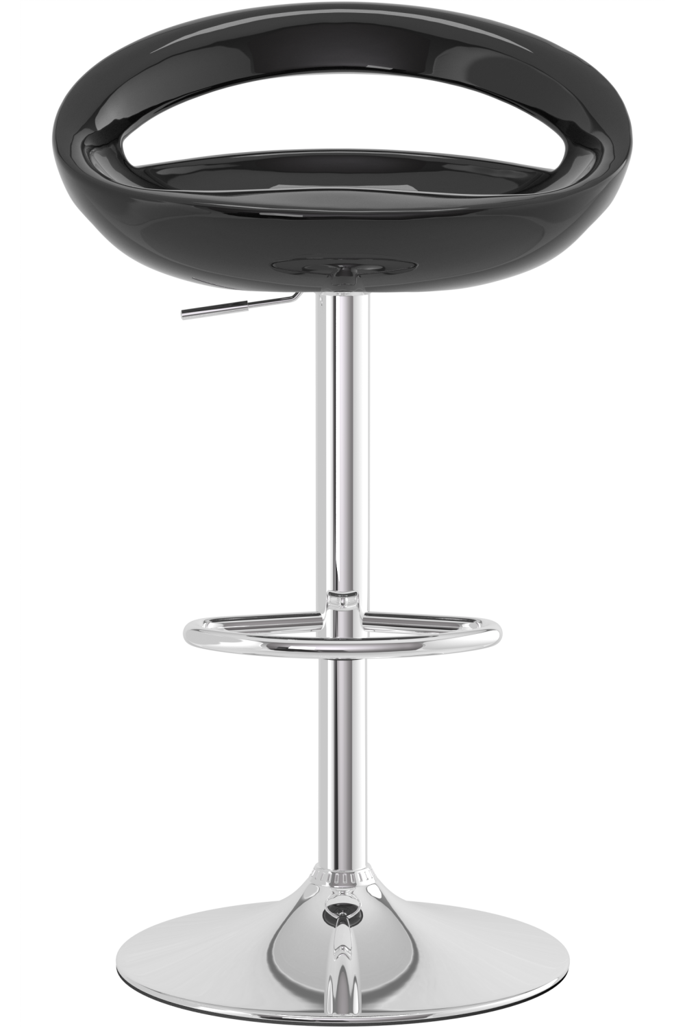 Crescent Bar Stool Black