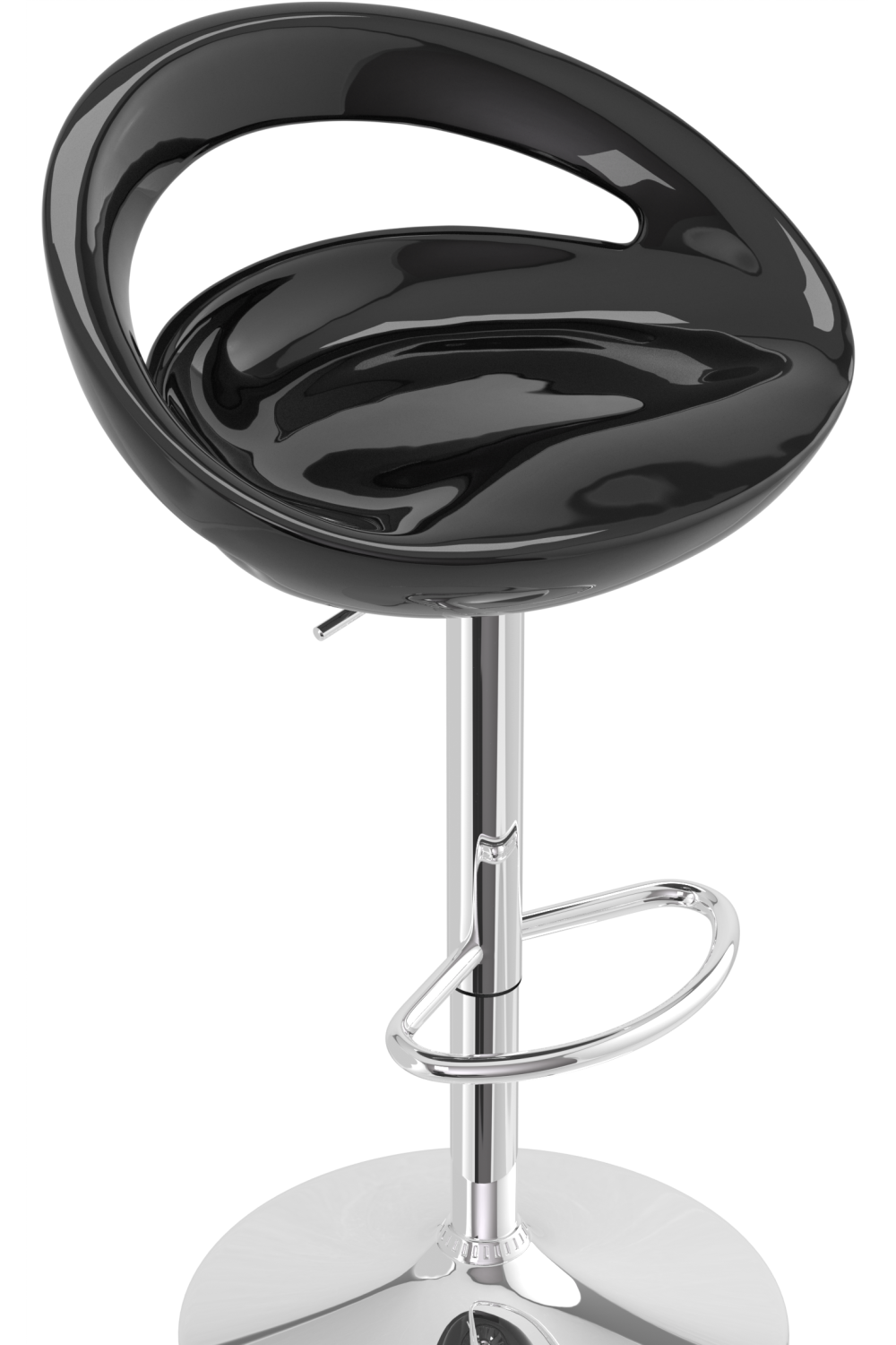 Crescent Bar Stool Black