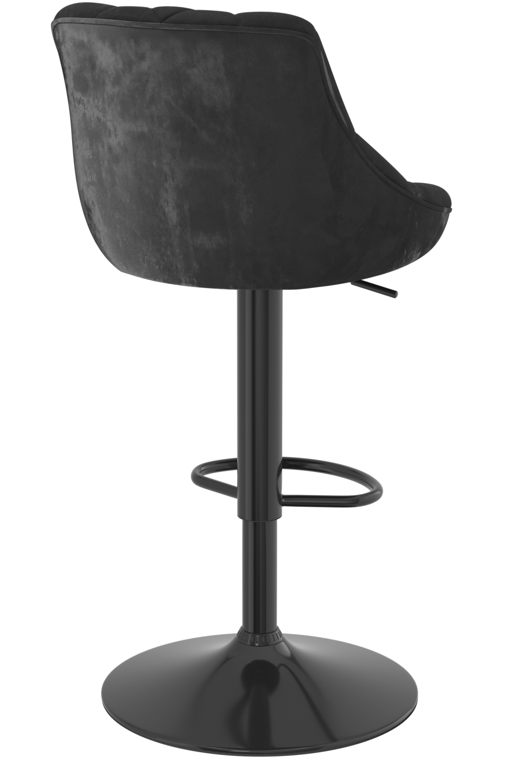 Harlequin Black Bar Stool Black Velvet