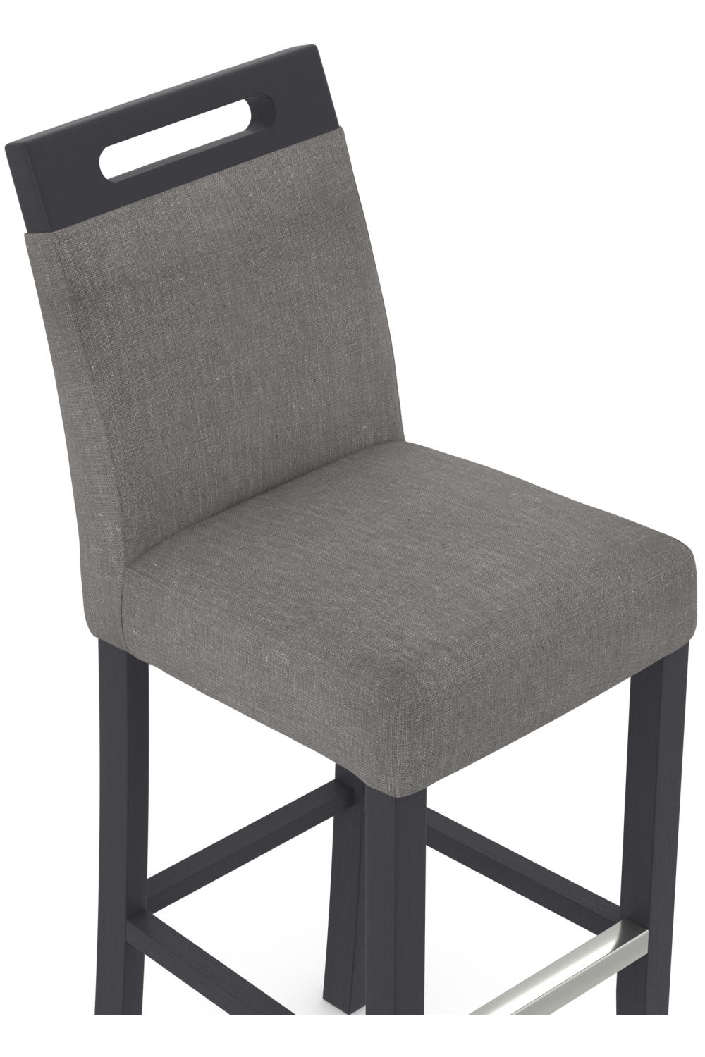 Modena Bar Stool Grey Fabric