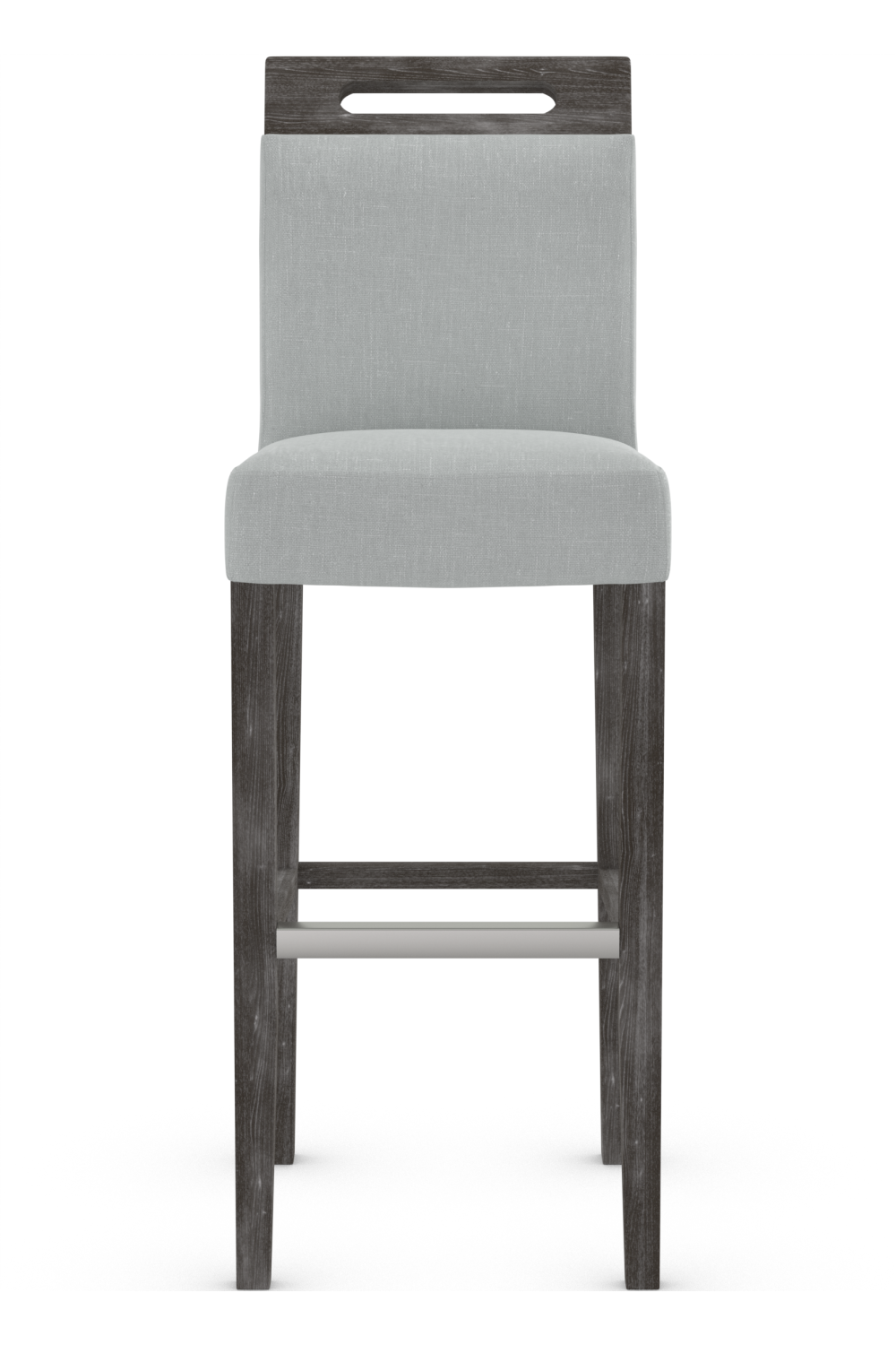 Modena Bar Stool Grey Fabric