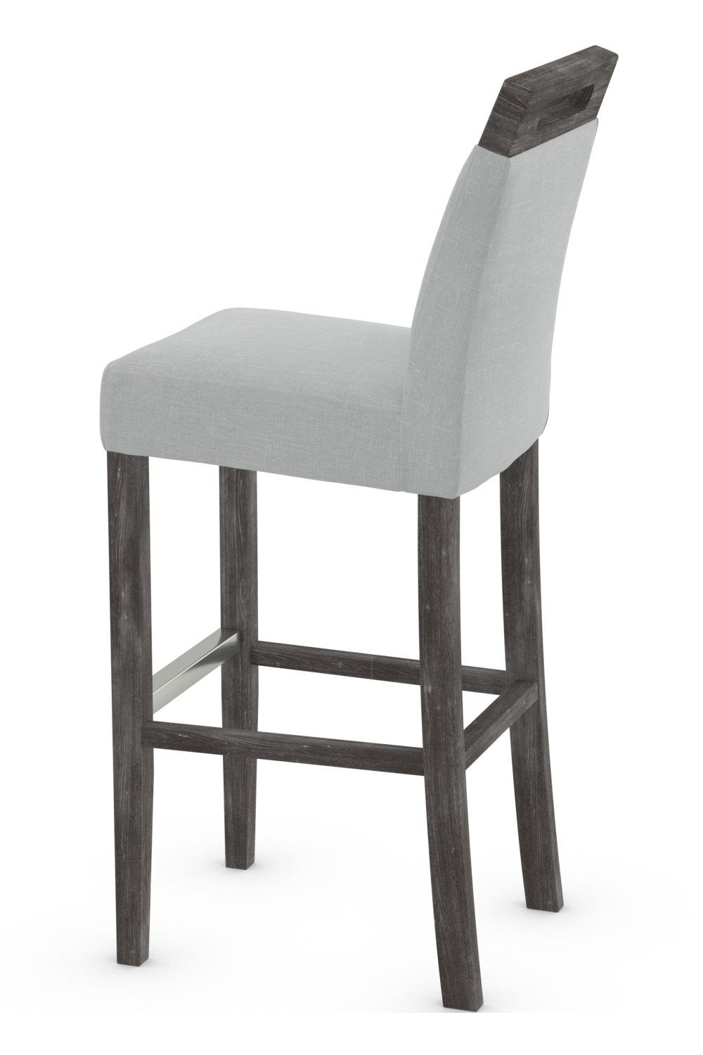 Modena Bar Stool Grey Fabric