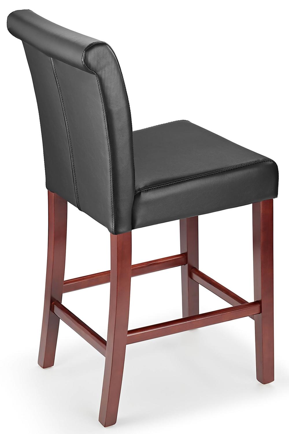 Tuscany Walnut Bar Stool Black