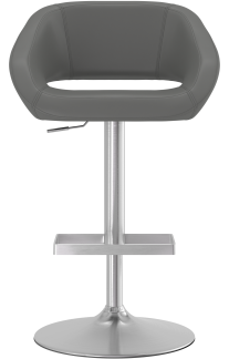 Actona Brushed Bar Stool Grey