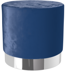 Amour Chrome Footstool