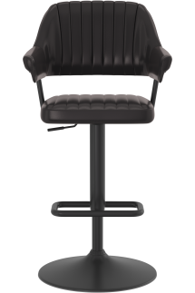 Aviator Black Bar Stool Vintage Black