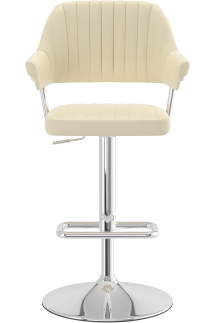 Aviator Bar Stool Cream