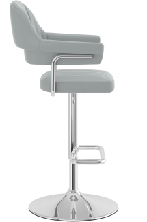 Aviator Bar Stool Grey