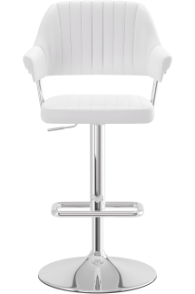 Aviator Bar Stool White