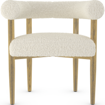 Barker Dining Chair Sherpa Fabric