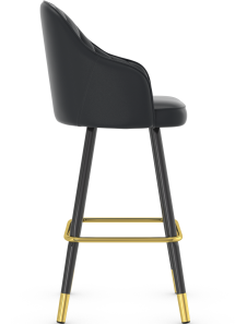 Belvedere Gold Bar Stool