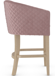Bentley Oak Bar Stool Velvet