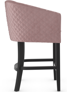 Bentley Bar Stool Blush Velvet