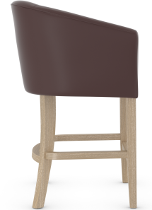 Bentley Oak Bar Stool Leather