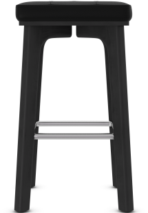 Bontempo Black Bar Stool Brushed