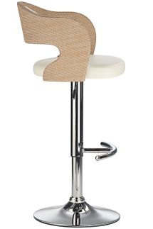 Cadiz Rattan Bar Stool White