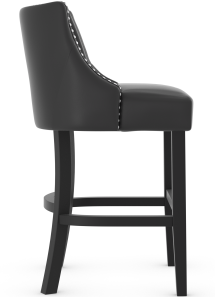 Carlton Bar Stool Black Leather