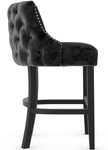 Carlton Bar Stool Black Velvet