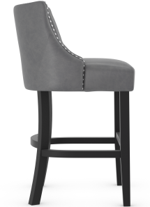 Carlton Bar Stool Grey Leather