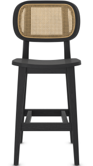 Casa Bar Stool Satin Black