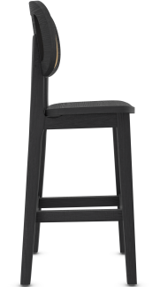 Casa Bar Stool Satin Black