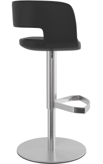 Claudio Brushed Bar Stool Black