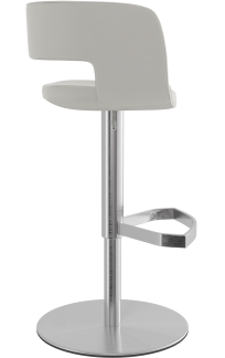 Claudio Brushed Bar Stool White