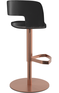 Claudio Rose Gold Bar Stool Velvet