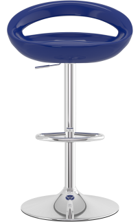 Crescent Bar Stool Blue