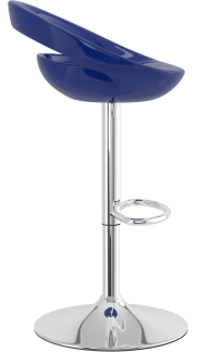 Crescent Bar Stool Blue