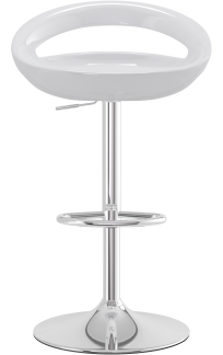 Crescent Bar Stool White