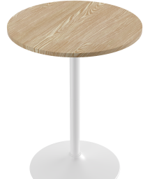 Cuba White Poseur Table