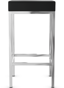 Cube Bar Stool Black