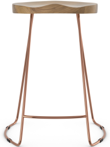 Cult Rose Gold Bar Stool