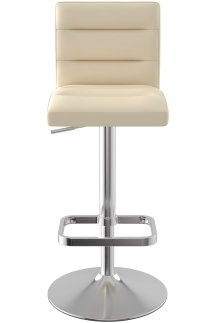 Deluxe Brushed Bar Stool Cream
