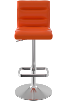 Deluxe Brushed Bar Stool Orange