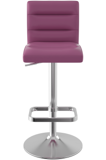 Deluxe Brushed Bar Stool Purple