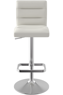 Deluxe Brushed Bar Stool White