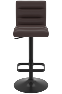 Deluxe Black Bar Stool Brown
