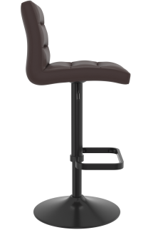 Deluxe Black Bar Stool Brown