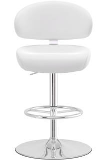 Deluxe Casino Bar Stool White