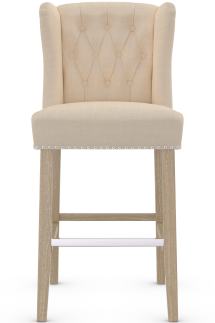 Earl Oak Bar Stool Fabric