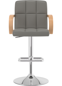 Finello Oak Bar Stool Grey