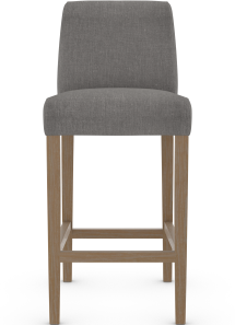 Firenze Chestnut Bar Stool Charcoal Fabric