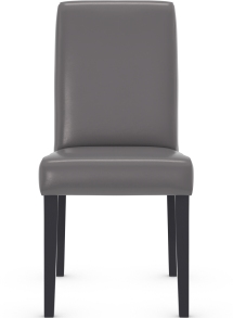Firenze Matt Black Dining Chair Bonded Leather