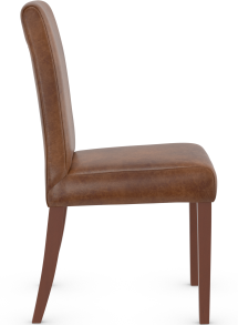 Firenze Walnut Dining Chair Aniline Leather