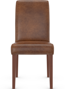 Firenze Walnut Dining Chair Aniline Leather