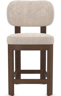 Freja  Bar Stool Dark Walnut