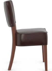 Genova Walnut Dining Chair Bonded Leather